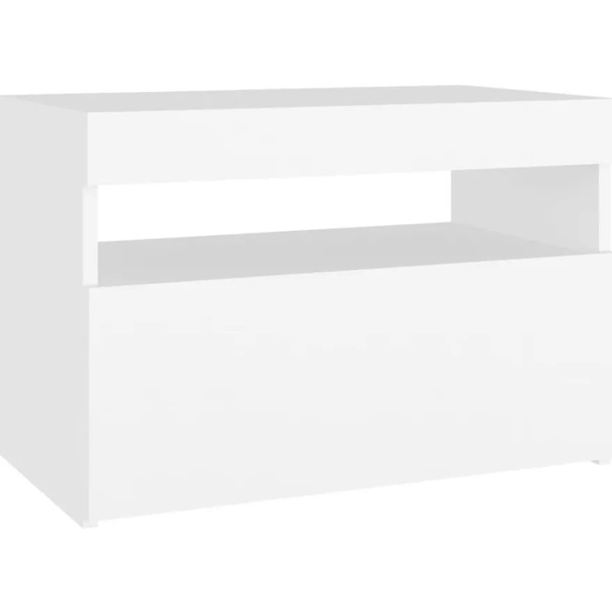 Yöpöytä LED-valoilla, 60x35x40cm, eri pakkauskokoja ja värejä