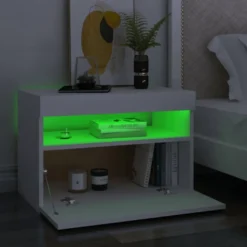 Yöpöytä LED-valoilla, 60x35x40cm, eri pakkauskokoja ja värejä