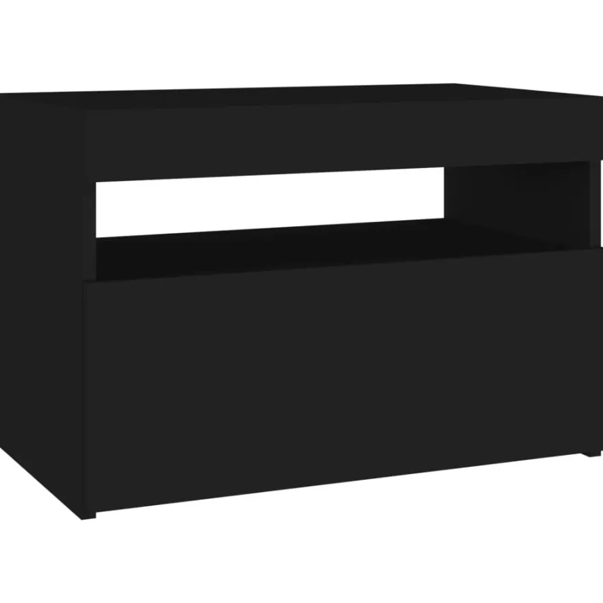 Yöpöytä LED-valoilla, 60x35x40cm, eri pakkauskokoja ja värejä