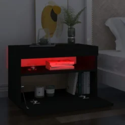 Yöpöytä LED-valoilla, 60x35x40cm, eri pakkauskokoja ja värejä