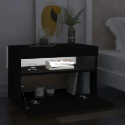Yöpöytä LED-valoilla, 60x35x40cm, eri pakkauskokoja ja värejä