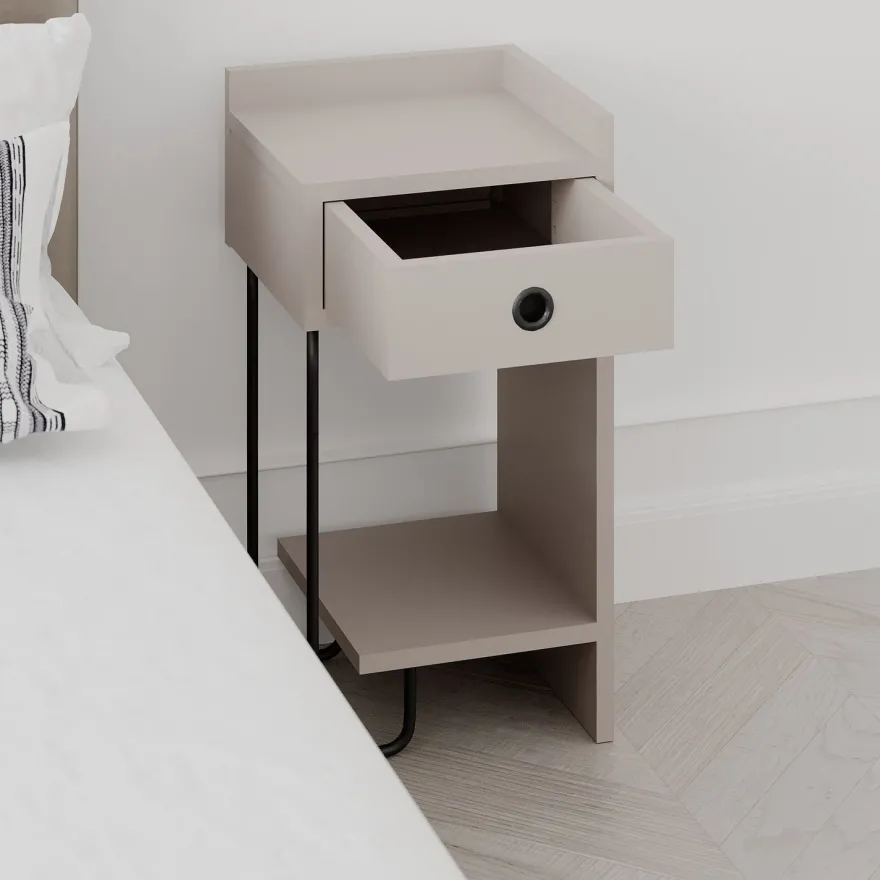 Yöpöytä Linento Furniture Sirius, oikea, eri värejä