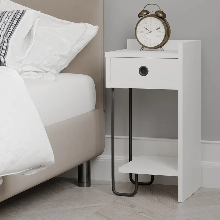 Yöpöytä Linento Furniture Sirius, oikea, eri värejä