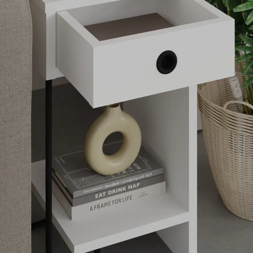 Yöpöytä Linento Furniture Sirius, oikea, eri värejä