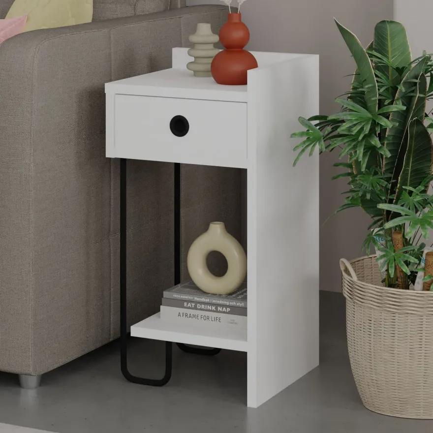 Yöpöytä Linento Furniture Sirius, oikea, eri värejä