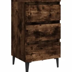 Yöpöytä metallijaloilla, 40x35x69cm, eri pakkauskokoja ja värejä