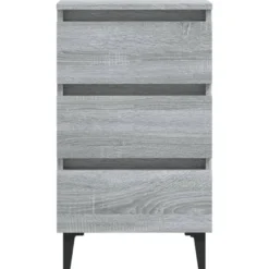 Yöpöytä metallijaloilla, 40x35x69cm, eri pakkauskokoja ja värejä