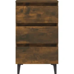 Yöpöytä metallijaloilla, 40x35x69cm, eri pakkauskokoja ja värejä