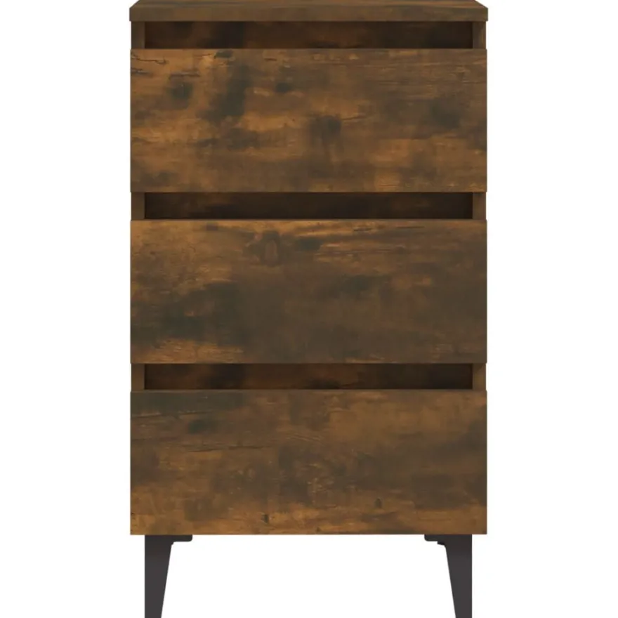 Yöpöytä metallijaloilla, 40x35x69cm, eri pakkauskokoja ja värejä